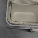 WACOI Divided Snack Serving Tray with Lid and Handle travel Snackle Box Charcuterie Container Portable Storage Organizer for Candy, Fruits, Nuts, Snacks 1Pack White