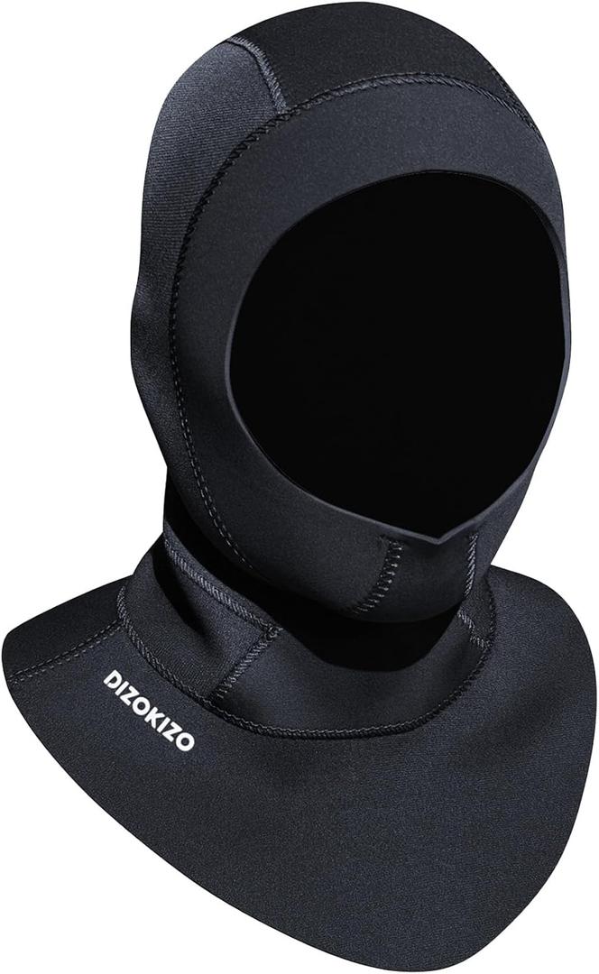 Diving Scuba Hood 3mm Thermal Neoprene Wetsuit Hood for Men Women Wetsuit Hat Cap for Snorkeling Kayaking Sailing Surfing with Flow Vent L