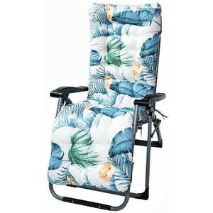 Patio Chaise Lounger Cushion with Ties and Top Cover, Indoor/Outdoor Sun Lounger Chair Cushions High Back Rocking Chair Swing Bench Cushion , 64x20 Inches