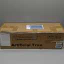 Rubber Tree 6 ft Artificial Tree in White Planter Pot, Faux Plants Indoor Faux Floor Plant Artificial Plants with 7 Pcs Magnolia Flowers for Home Decor, Artificial Fiddle Leaf Fig Tree for Office (Green)