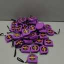 Copkim 50 Pcs Small Tape Measure Bulk 6 Ft 2M Mini Measuring Retractable Metric Tape Measure and Inch, Portable Easy to Read Measurement for Adults Prizes Construction Tool Party Favors(Purple)