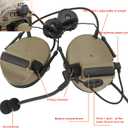 HEARFALCOM Comta III Tactical Headset Helmet ARC Rail Adapter Bracket Version Noise Cancelling Pickup Shooting Headset