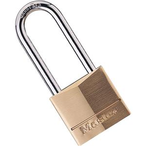 Master Lock 140DLH Solid Brass Padlock, Bronze/Silver (1 Pack)