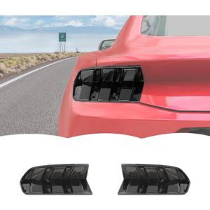 RT-TCZ Smoked Black Tail Light Lamp Cover Guard Trim Decoration Exterior Accessories for Ford Mustang 2024 2025