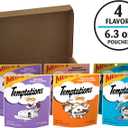 Temptations Cat Treats Classic Crunchy and Soft Cat Treats Variety Pack, 6.3 oz. Pouches (Pack of 6)