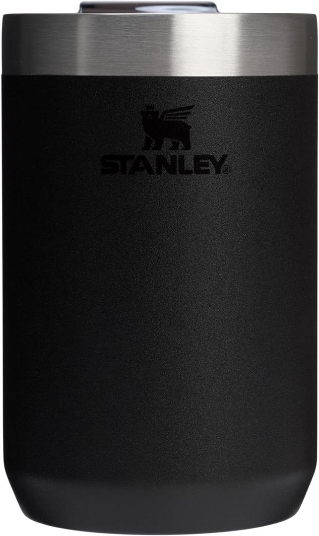 STANLEY Everyday Camp Cup 12 oz | Drink Through Lid | Cup for Coffee, Tea and Drinks | Insulated Stainless Steel | BPA-Free (Black 2.0)