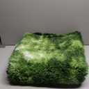 DweIke Fluffy Dark Green Rugs for Bedroom Living Room, 6x9 Large Soft Plush Shaggy Tie-Dyed Forest Moss Green Girls Boys Kids Rug, Non-Slip and Machine Washable Carpet for Dorm Nursery Decor