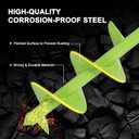 TCBWFY 2 Pack Garden Auger Drill Bit for Planting,3.5"x16" & 1.6"x16.5" Rapid Planter Bulb&Bedding Plant Auger,Earth Drill for 3/8" Hex Drive,Fence Post,Umbrella Hole Digger