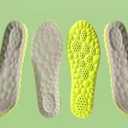 2 Pairs Cloud Insoles for Men Women,4D Cloud Technology InsoleSuper Soft Comfort Insoles,U-Shape Memory Foam Inserts, Shock Absorption, (Green, Men: 8-11.5 )