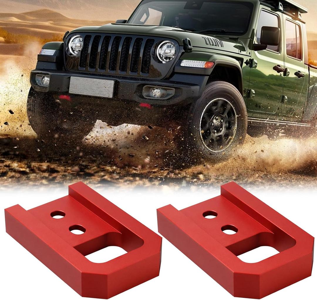 Tow Hooks for Tacoma 2024-2026/4Runner 2025, Car Tow Hooks Compatible with Toyota Tacoma/4Runner/Land Cruiser 250 Accessories | Heavy-Duty Steel, No Drilling Required
