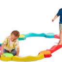 B. toys - Balance & Groove Set - Balance Beam for Kids - Musical Games & Activities - 5 Sensory Stones, 8 Wavy Beams & 1 Musical Pod - Indoor Active Play - 3 Years +