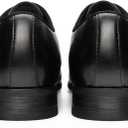 Bruno Marc Men's Plain-Toe Lace Up Dress Oxfords, Black US 9