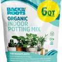 Back to The Roots 100% Organic Indoor Potting Mix (6 Quart), Promotes Healthy Houseplant Growth, Made in The USA