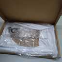 White Lamp Shades, Large Square Lampshades, Top7 x 12.5'' xBottom 9 x 15'' xHigh 9.8 '', Includes 1 Lamp Harp Holder, 2 Adapters, Suitable for Table Lamps and Floor Lamps, Easy Assembly