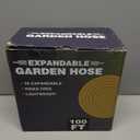 Expandable Garden Hose, 100 Ft, Water Hose with Swivel Fittings, Flexible, Lightweight, No-Kink, Leakproof, Black