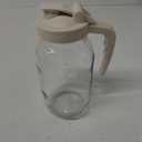 YORY 2 Quart Glass Pitcher with Filter Lid Airtight Cold Water Jug for Lemonade Tea Juice Milk Iced Coffee Fruit Drinks Airtight,64 oz