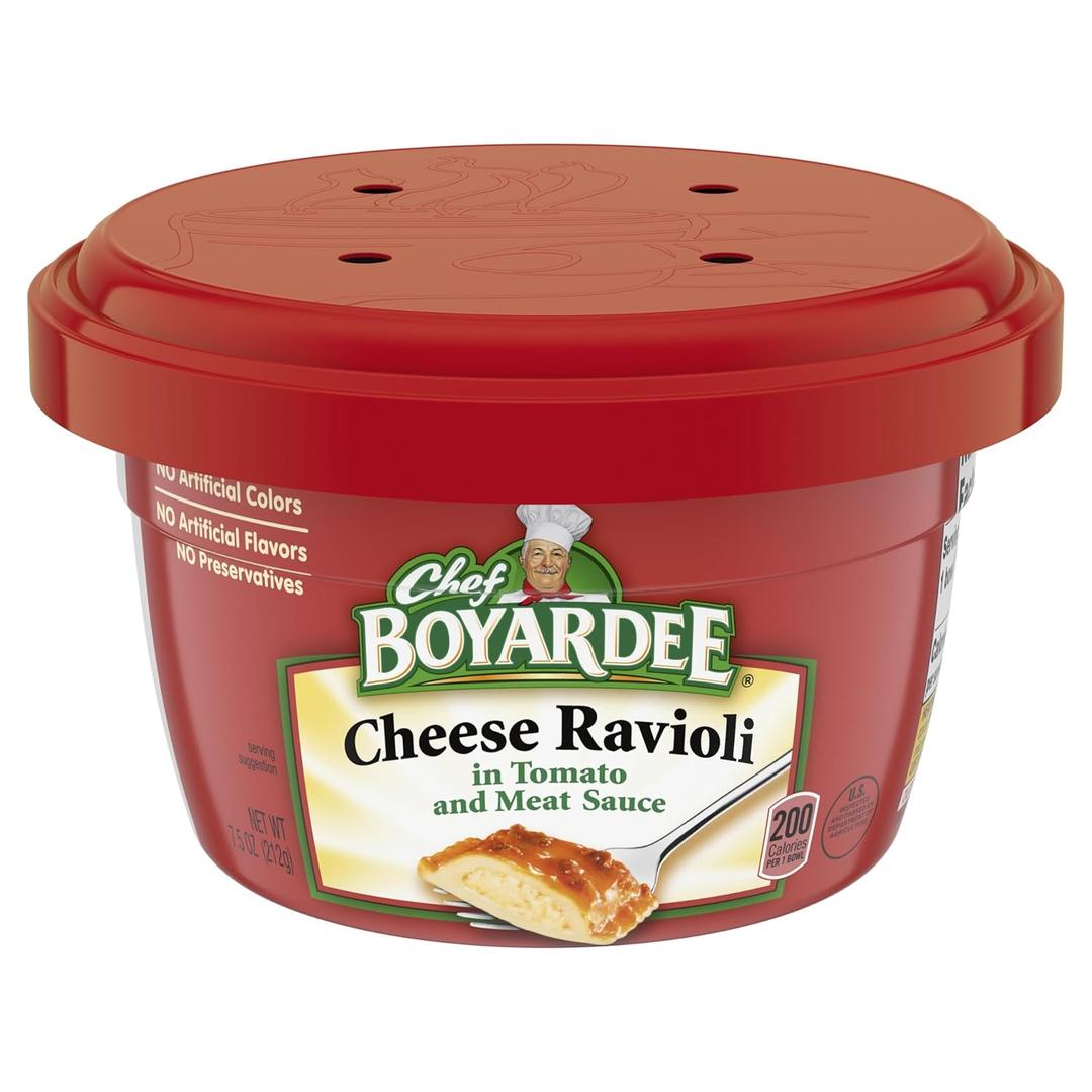 Chef Boyardee Cheese Ravioli, 7.5 Oz. Microwavable Bowl (EXP 04/12/26)