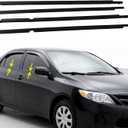 4Pcs Window Moulding Weatherstrip Trim Seal Belt Replacement for Corolla 2009-2012 Black