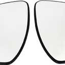Pair Left and Right Side Rearview Heated Mirror Glass with Backing Plate for Nissan Sentra 2020-2025
