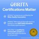Brita Large Water Filter Pitcher for Tap and Drinking Water, Includes 1 Standard Filter, BPA-Free, Lasts Two Months, 10-Cup Capacity, Bright White