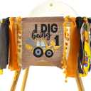 I Love Making High Chair Banner - Construction 1st Birthday Decorations, Construction One Highchair