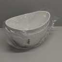 LaDoVita Plant Pots with Drainage Holes, 12 Inch Large Planters for Indoor Plants, Plastic Flower Pots Outdoor, 2 Pack, White