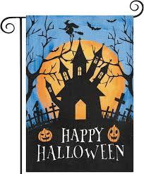MWS Wholesale Combo Happy Halloween Sleeved w/Garden Stand Flag