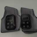 TEVIKE Foot Advanced Renew Triple Method Massager, with 5 Vibration Modes and 6 Heat Levels, Suitable for Reduce Fatigue and Plantar Fasciitis, Travel & Home Use（Grey 2pcs）