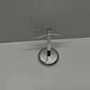 Perfecto Deluxe Chrome Razor and Brush Stand - The Best Safety Razor Stand. This Will Prolong The Life of Your Shaving Brush, metal