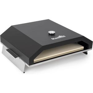 Stanbroil Pizza Oven for Blackstone 36" Gas Griddle Cooking Station, Outdoor Pizza Maker with Side Panels and Temperature Gauge, 17.7 in. x 13.7 in. Pizza Stone