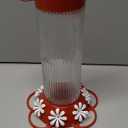 Nature's Way Hanging Glass Hummingbird Feeder for Outdoor Dcor, 28 Ounce Capacity Nectar Feeder, Ant Moat, 7 Easy to Clean Flexible Ports, Red