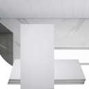 Sunnyglade 10-Pack Drop Ceiling Tile 2ft x 4ft, Smooth White PVC Ceiling Panel 24 x 48in, 5mm thicknesses Waterproof Reusable and Fire-Rated, 80 Sq. Ft (10, White)