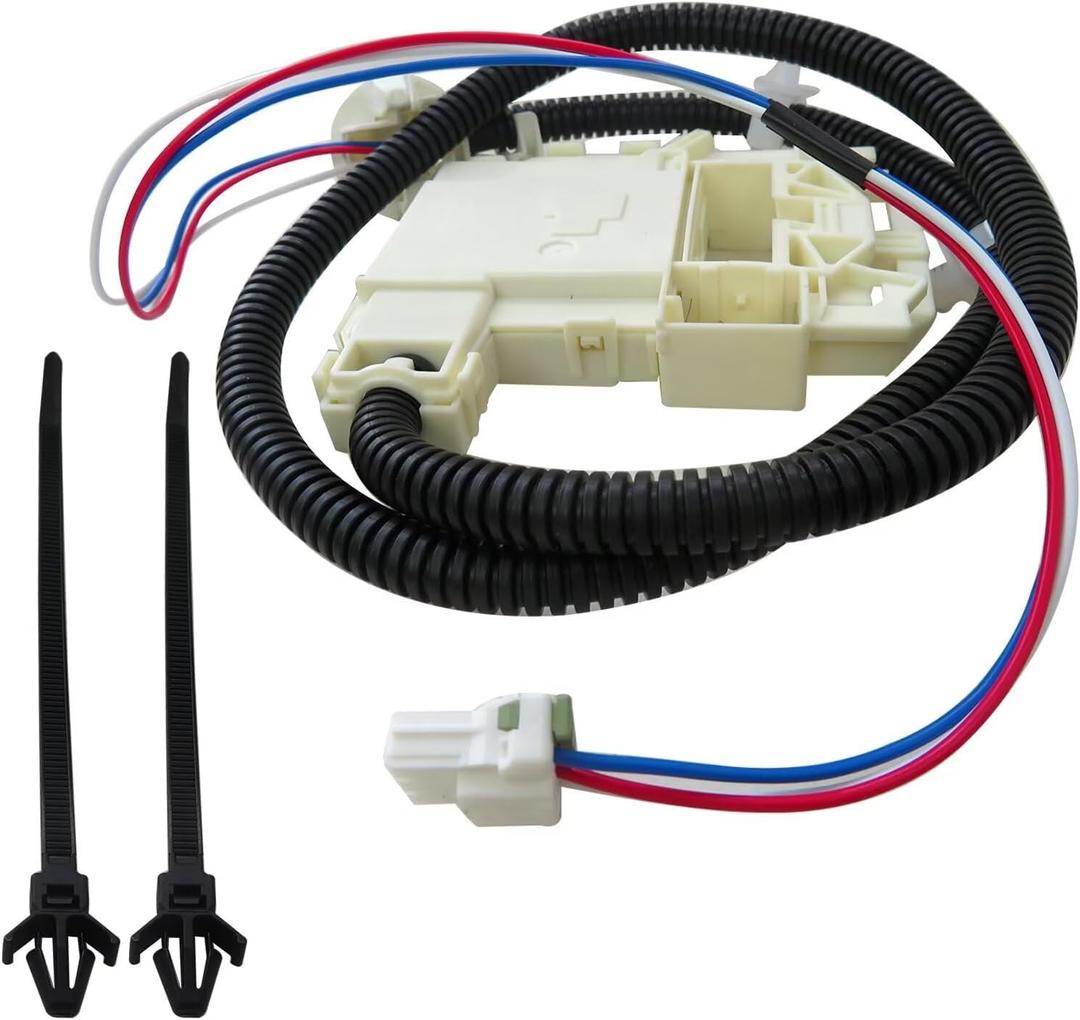 WH08X32657 Washer lid Lock and Harness for GE, Replace WH08X31222 4963152 AP7033485 PD00070146 PS16619254, for Model GTW335ASN2WW GTW465ASN2WW GTW465ASN9WW HTW240ASK6WS GTW220ACK7WW GTW465ASN3WW