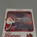 AIMUDI Christmas Bows for Gift Wrapping 69'' Navy Blue and Gold Plaid Bows for Christmas Tree Wreath Bows with Wire Edge Premade Bows for Craft Present Indoor Holiday Christmas Decorations, 10 PCs