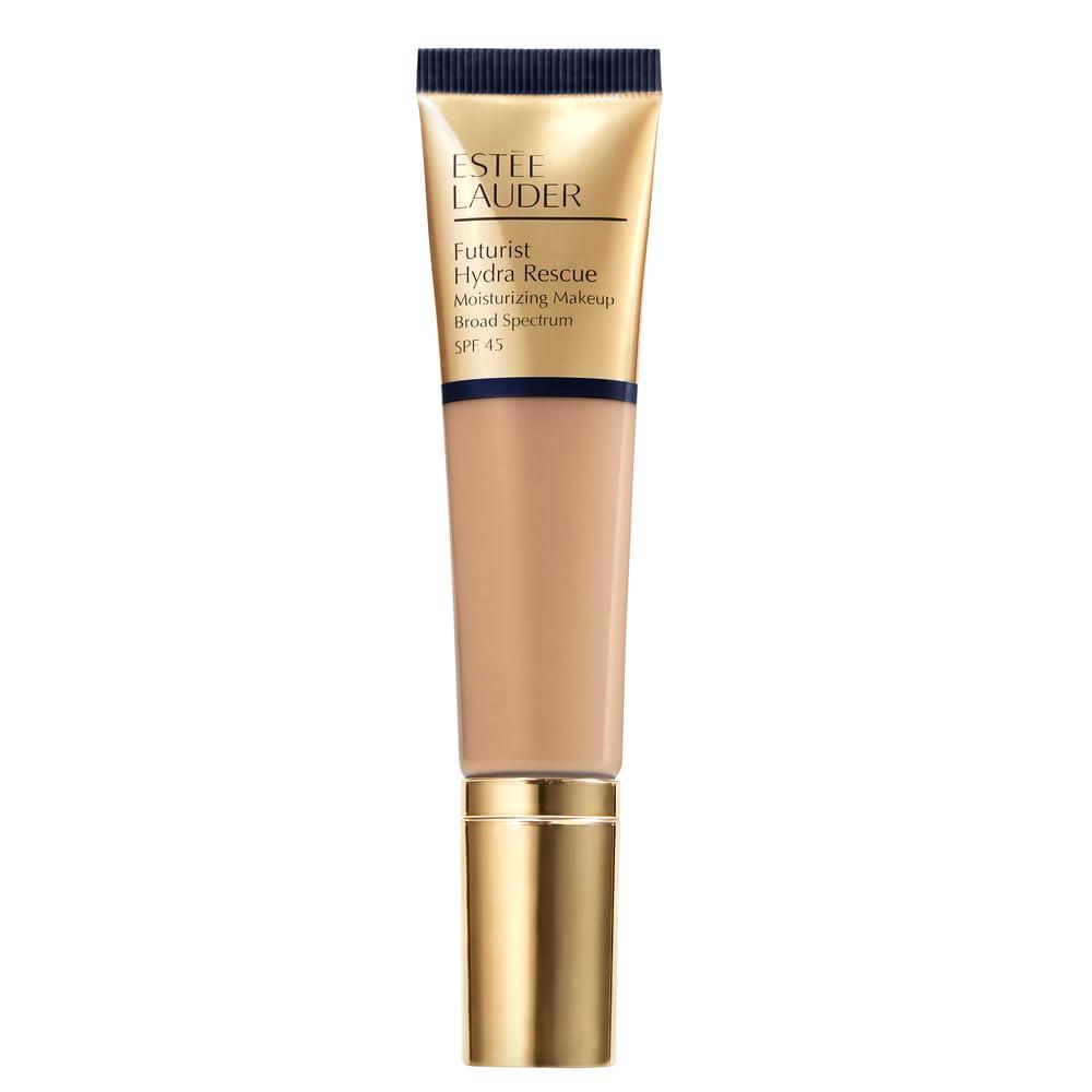 Este Lauder Futurist Hydra Rescue Moisturizing Foundation SPF 45 for a 12-Hour Glow, 1.2 Fl Oz (4N1 Shell Beige - Medium Tan with neutral undertones)