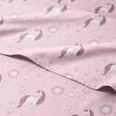 Kids Twin Size Pink Unicorn Bed Sheets - 3 Piece Kids Unicorn Microfiber Sheet Set - Butterfly Theme Bedding - Soft, Breathable & Machine Washable - Pink Bed Set for Boys, Girls, Teens and Toddlers