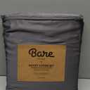 Bare Home 100% Rayon Made from Bamboo Luxury King Duvet Cover Set - Cooling - Breathable - Easy Fit - Soft Duvet Cover Set (King, Grey)