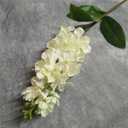 EdricShop 10Pcs Fake Single Stem Violet 25.59" Length Simulation Matthiola Incana for Wedding Home Decorative Artificial Flowers - (Color: Milky White)