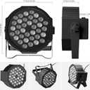 U`King LED Par Lights DJ Stage Light Corded RGB 36 LED with Sound Activated Control DJ Uplighting for Wedding Party Club Christmas Stage Lighting (2 Packs)