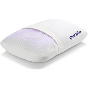 Purple Harmony Pillow - Medium Loft, Standard Size, Cooling Gel Neck Pillow Side Sleeper Pillow, Weightless Medium Feel, GelFlex Grid and Talalay Latex Foam for Pressure-Relieving Support