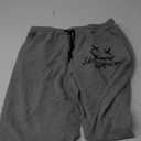 JMIERR Mens Sweatpants Tapered Gym Running Workout Pants Athletic Drawstring Joggers with Pockets (Medium, B Light Grey 2 Smiley Face)