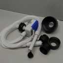 Saker Fuel Transfer Pump Battery Powered, Automatic Portable Fuel Pump with Auto-Stop, 51'' Extra Long Hose, 3.2 Gallon per Min, 3 Can Adapters, for Gasoline, Diesel and Oil