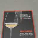 Riedel Grape Flat-Bottom White Wine, Champagne or Spritz Drink Glass (2-Pack)
