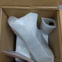 Antique Brass Toilet Brush and Holder, Bathroom Wall Mounted Toilet Bowl Brush with Canister, Vintage Gold Decorative Bathroom Accessories, Ceramic and Brass, Petal-Relief Series