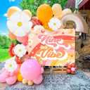 78 PCS Nine is Vibe Party Decoration Backdrop Nine is Vibe Birthday Decoration Nine is Vibe Balloons Daisy Groovy Hippie Boho Party Favors