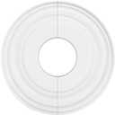 PU Decorative Ceiling Decorative Plate 12 Inch Round White Fan Fixture Cover Split Moulded Dent Resistant Water Resistant