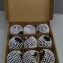 Black Glass Christmas Ball Ornaments for Xmas Trees, 3.15 Christmas Hanging Ornaments Set of 9 for Holiday Party Xmas Tree Decorations Gifts