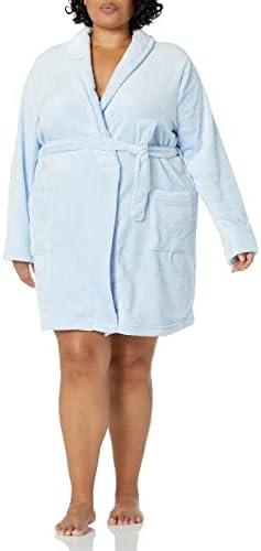 Amazon Essentials Women's Mid-Length Plush Robe Medium