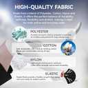 likloks Light Compression Socks (8-15 mmHg) - Cushioned, Arch Support, Breathable - Crew/Over-the-Calf/Knee High - 3 Pairs (Black)