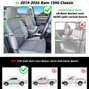 RIDEPOSH Seat Covers for 2012-2018 Dodge Ram 1500/2500/3500 Crew Cab